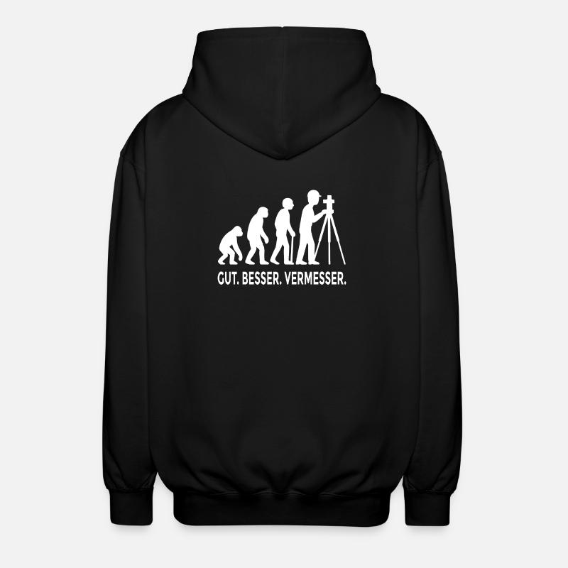 Good Better Surveyor Evolution - Unisex Hooded Jacket - black