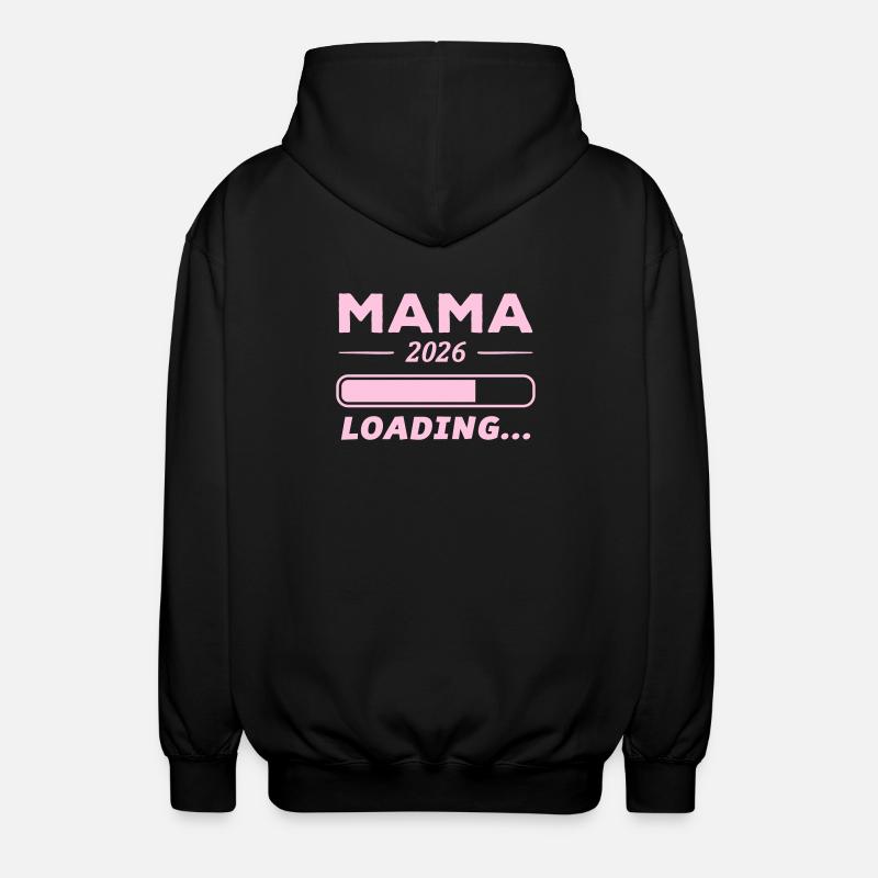 Mama 2026 Loading... - Unisex Hooded Jacket - black