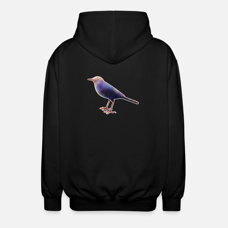 Wagtail.1 - Unisex Hooded Jacket - black