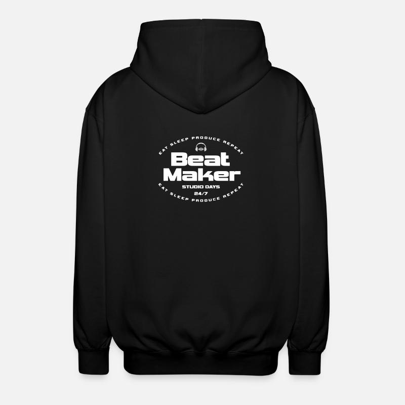 Beat Maker Studio Days - Unisex Hooded Jacket - black