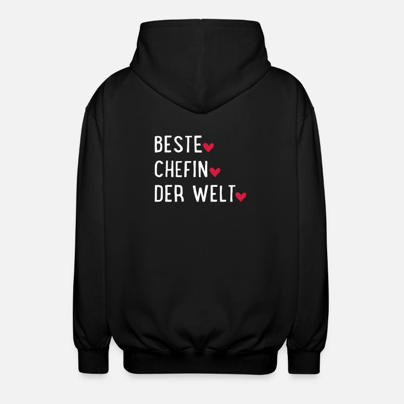 Meilleure patronne du monde - Veste à capuche unisexe - noir
