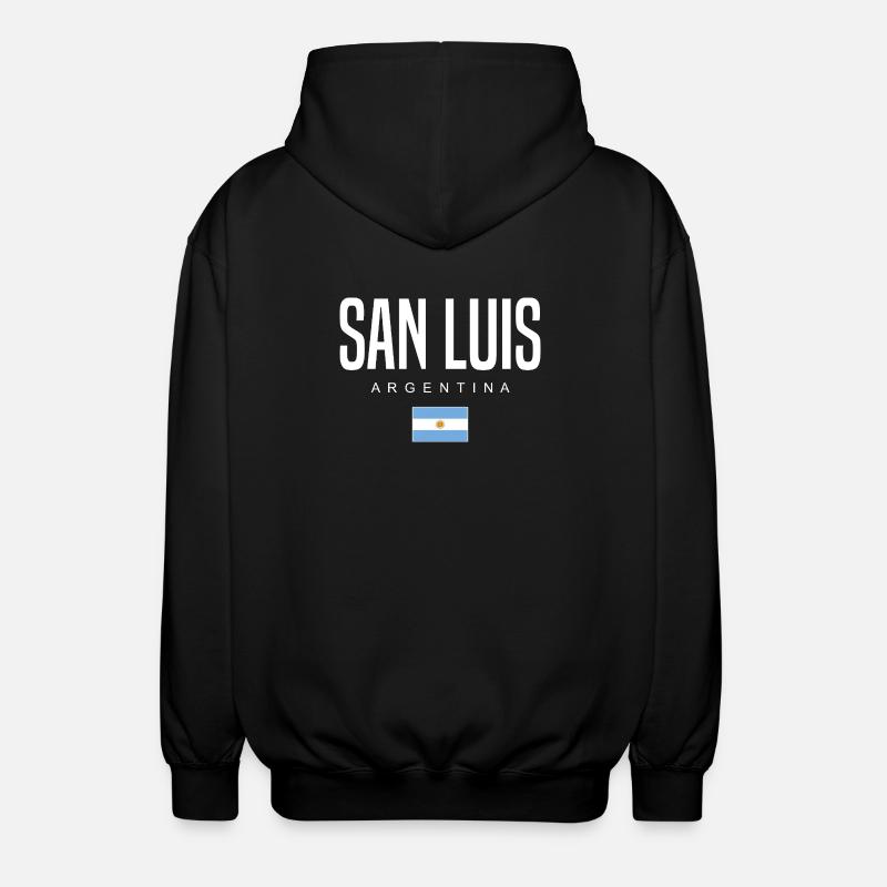 San Luis Argentina Argentinian - Unisex Hooded Jacket - black
