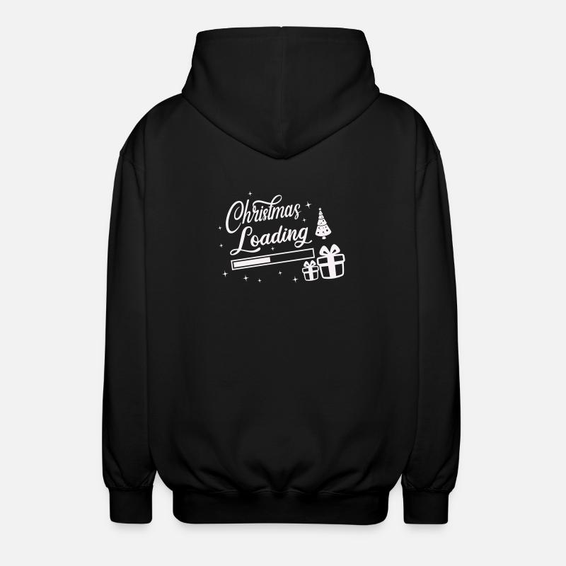 Christmas Loading - Unisex Kapuzenjacke - Schwarz