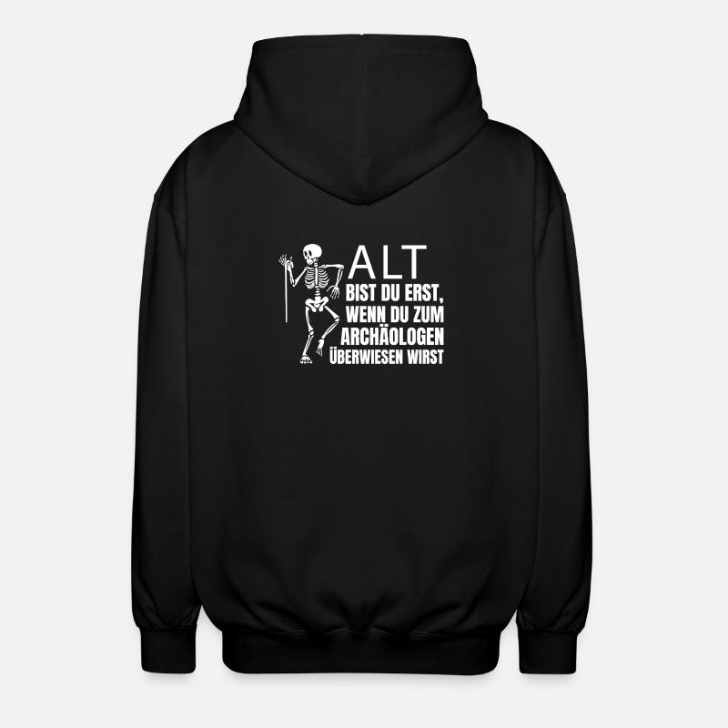 Drôle de dicton de retraité - Veste à capuche unisexe - noir