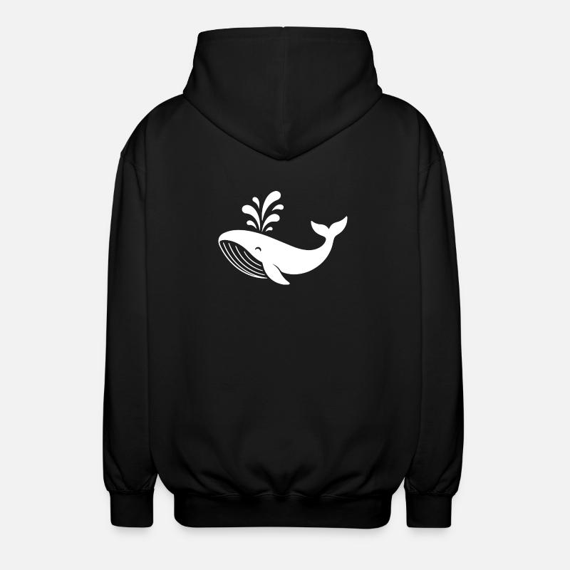 Wal - Unisex Kapuzenjacke - Schwarz