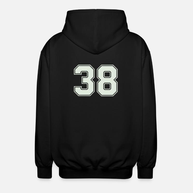 38- - Veste à capuche unisexe - noir