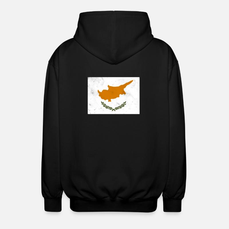 Drapeau de Chypre - Veste à capuche unisexe - noir