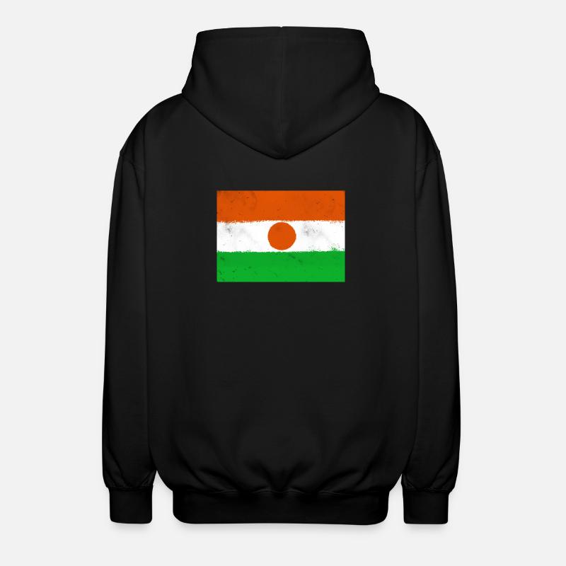 Drapeau du Niger - Veste à capuche unisexe - noir