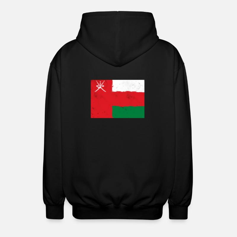 Drapeau d’Oman - Veste à capuche unisexe - noir