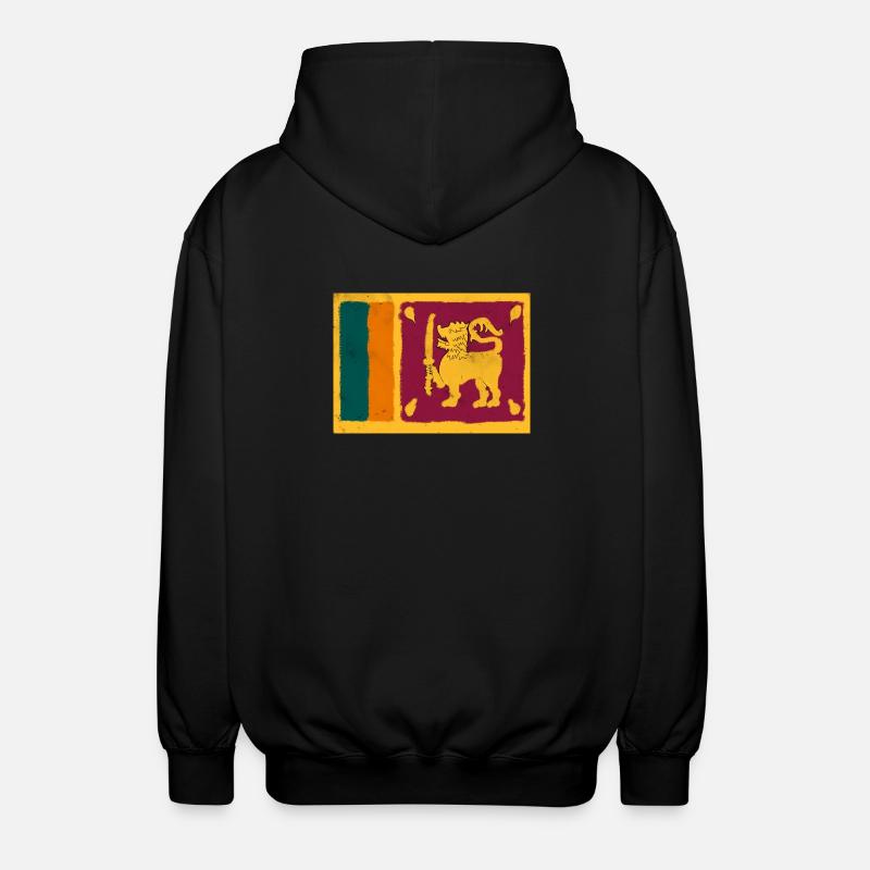 Drapeau du Sri Lanka - Veste à capuche unisexe - noir
