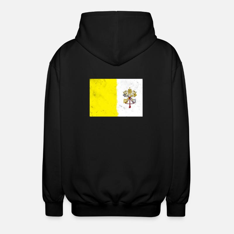 Drapeau du Vatican - Veste à capuche unisexe - noir