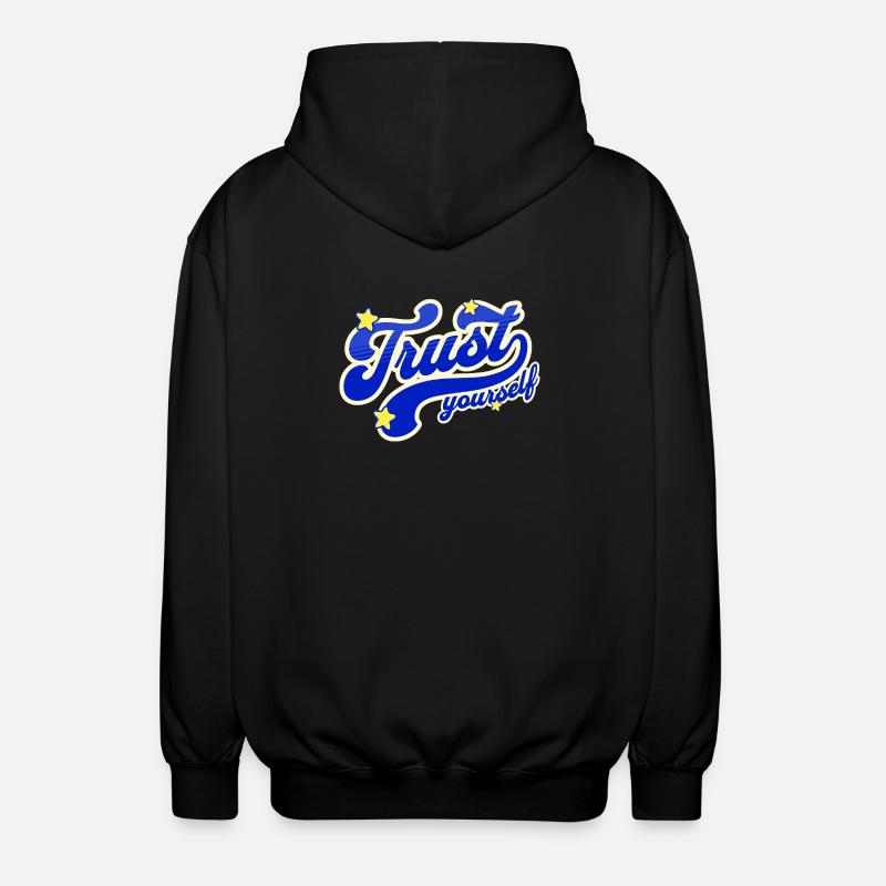 Confiance en soi Script Étoilé - Veste à capuche unisexe - noir
