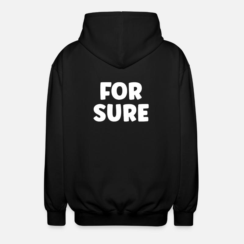 FOR SURE - Veste à capuche unisexe - noir