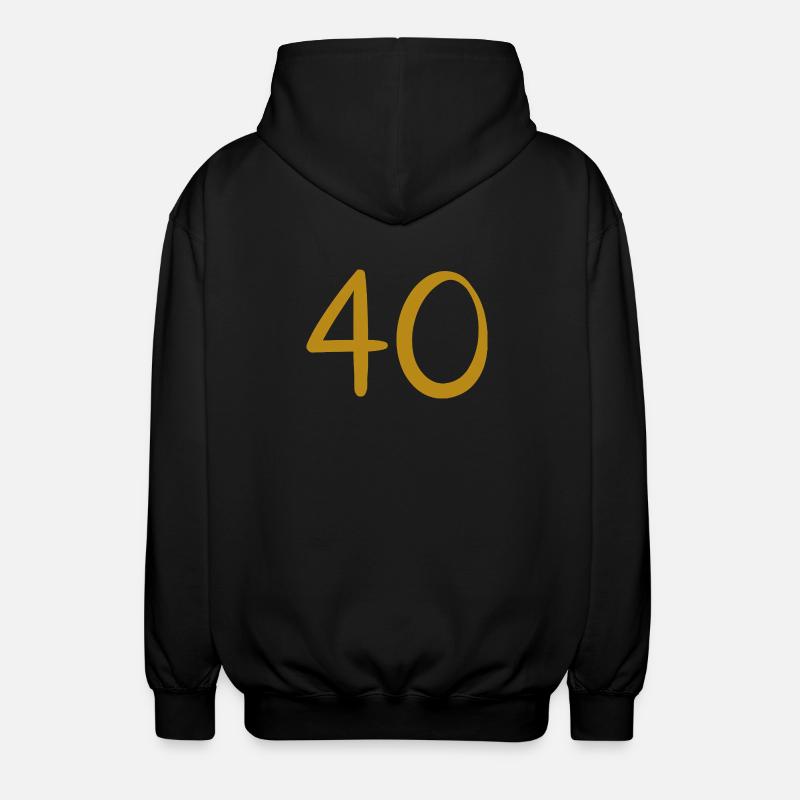 40 - Unisex Hooded Jacket - black