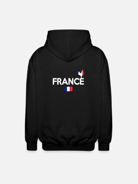 FRANKREICH - Unisex Kapuzenjacke - Schwarz