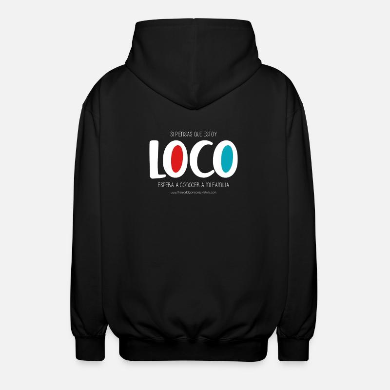 Ich bin verrückt (dunkel) - Unisex Kapuzenjacke - Schwarz