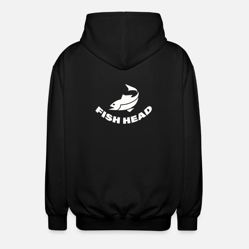 TÊTE DE POISSON - Veste à capuche unisexe - noir