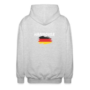 Hannover Germania Bandiera - Felpa unisex con cappuccio - grigio chiaro melange - Retro - AI Model Male 185 light (185cm)