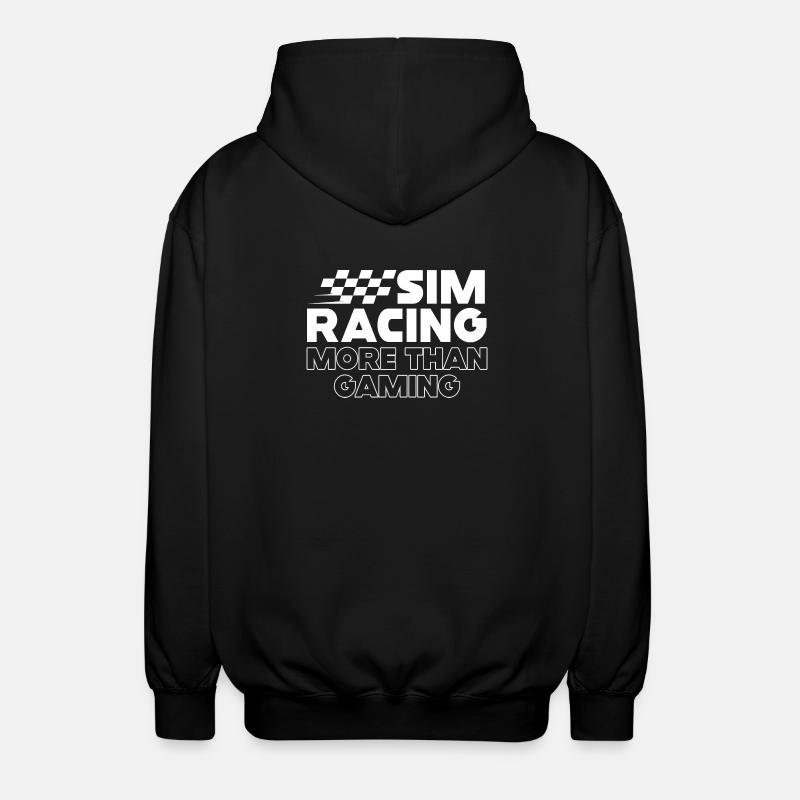 Sim Racing: More Than Gaming - Unisex Hooded Jacket - black