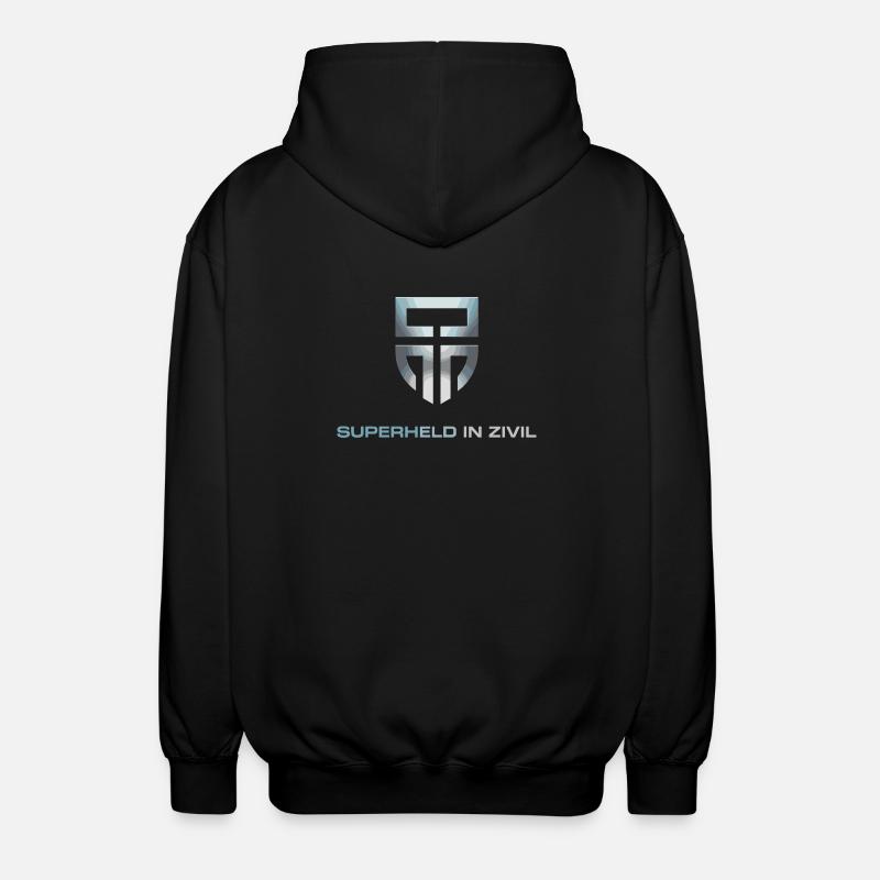Superheld In Zivil Superhero Superhelden Kostüm - Unisex Kapuzenjacke - Schwarz