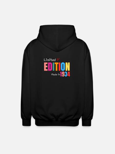 Limited edition Made in 1934 - Unisex Hooded Jacket - black