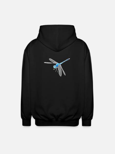 Libellule - Veste à capuche unisexe - noir