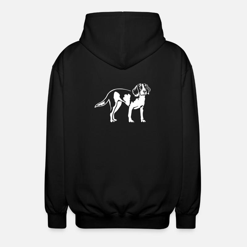 Beagle "Black Edition" - Unisex Kapuzenjacke - Schwarz