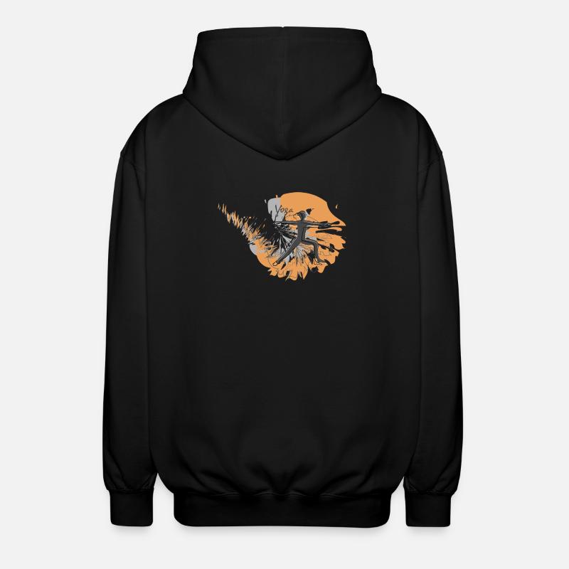 Yoga Training mit Style - Unisex Kapuzenjacke - Schwarz