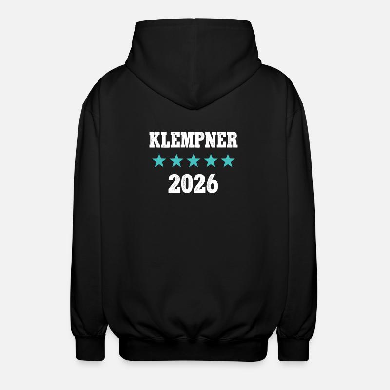 Plombier 2026 Artisan Plombier Ferbotier - Veste à capuche unisexe - noir