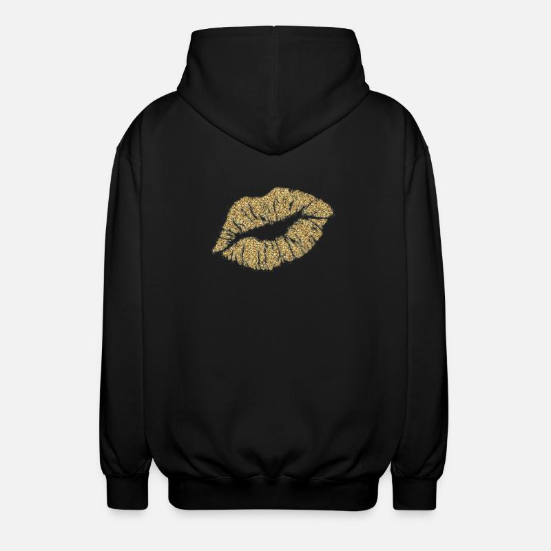 Baiser en or - Veste à capuche unisexe - noir