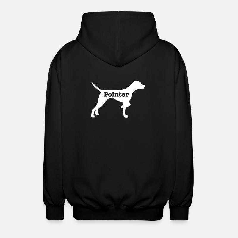 Pointer - Unisex Hooded Jacket - black