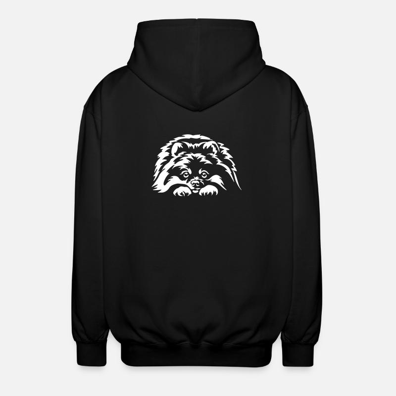 Pomeranian "Black Edition" - Unisex Hooded Jacket - black
