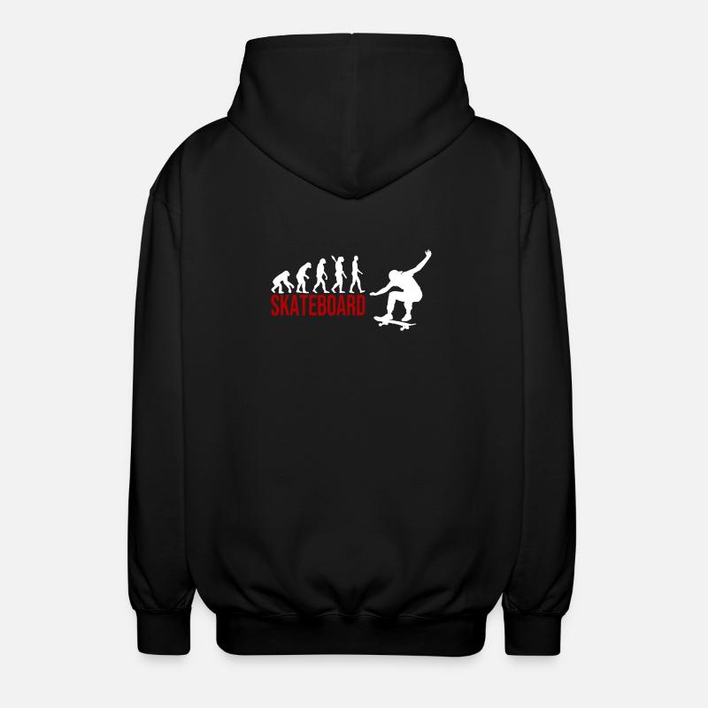 Evolution Skateboard - Unisex Kapuzenjacke - Schwarz