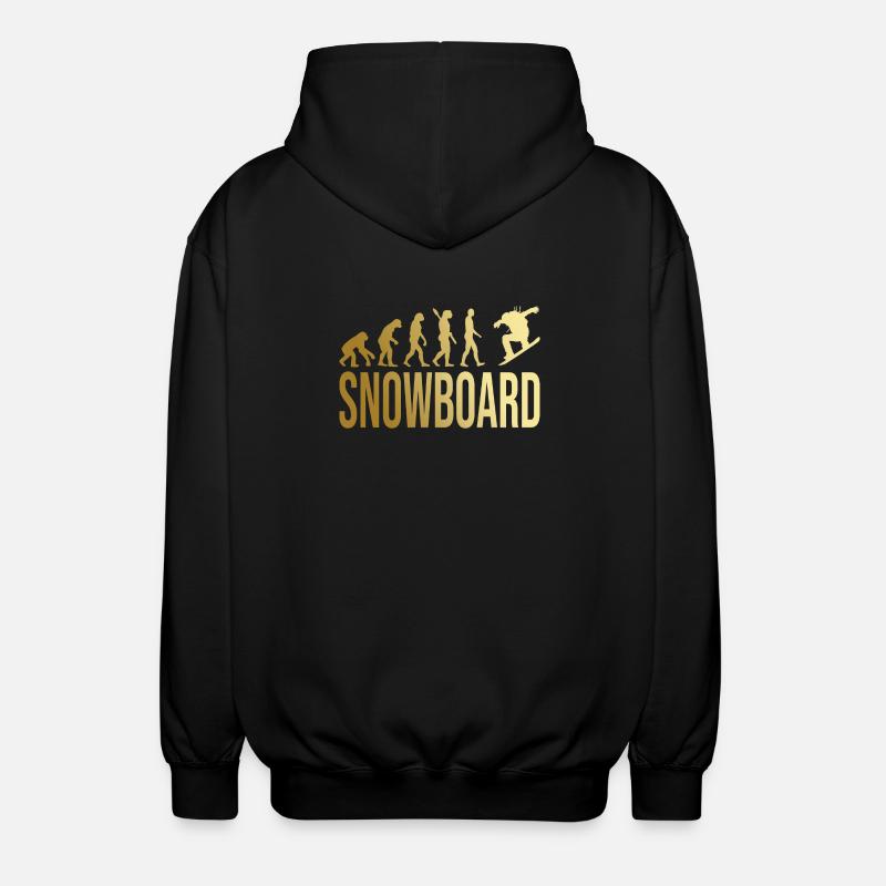 Evolution Snowboard - Unisex Kapuzenjacke - Schwarz