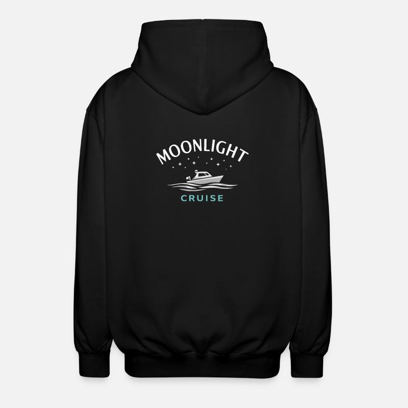 Nachtbootfahren Mit - Unisex Kapuzenjacke - Schwarz