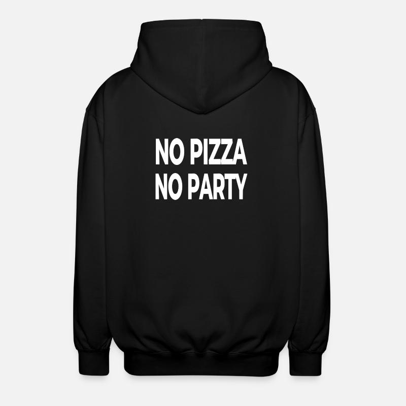 Pizza - Unisex Kapuzenjacke - Schwarz