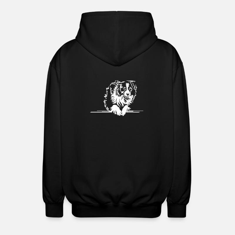 Australian Shepherd "Black Edition" - Unisex Hooded Jacket - black