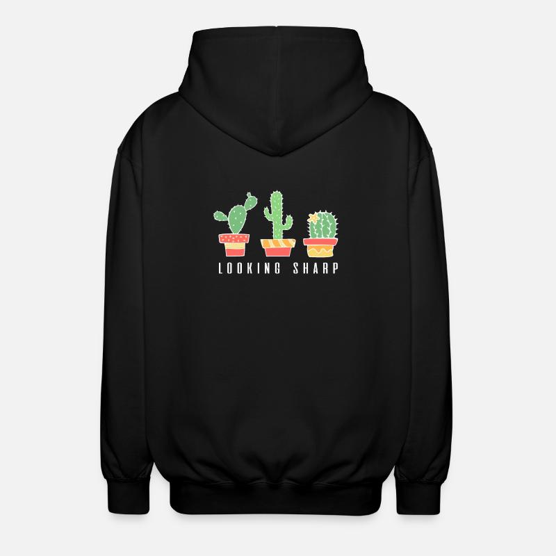 Looking Sharp Cactus - Unisex Hooded Jacket - black