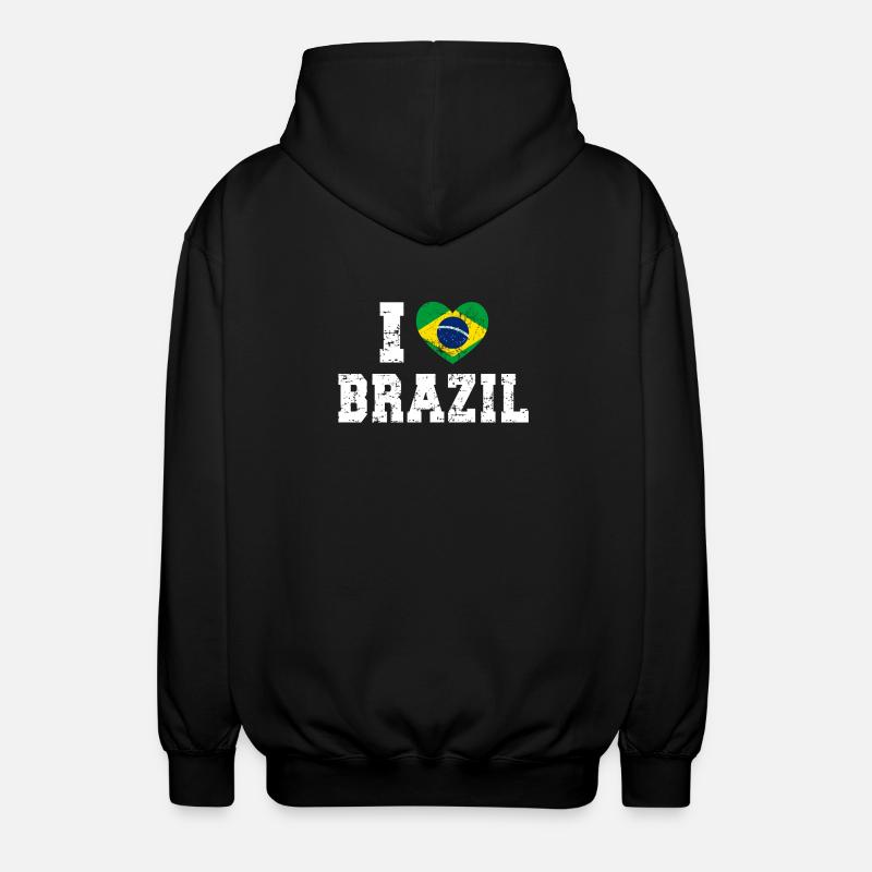 Brésil - Veste à capuche unisexe - noir