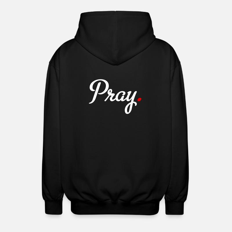 prier - Veste à capuche unisexe - noir