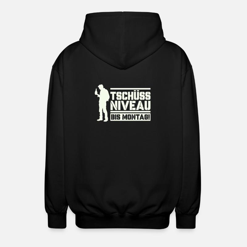 Bye bye niveau jusqu’à lundi - Veste à capuche unisexe - noir
