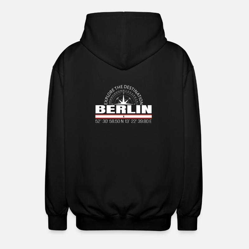 Berlin - Veste à capuche unisexe - noir