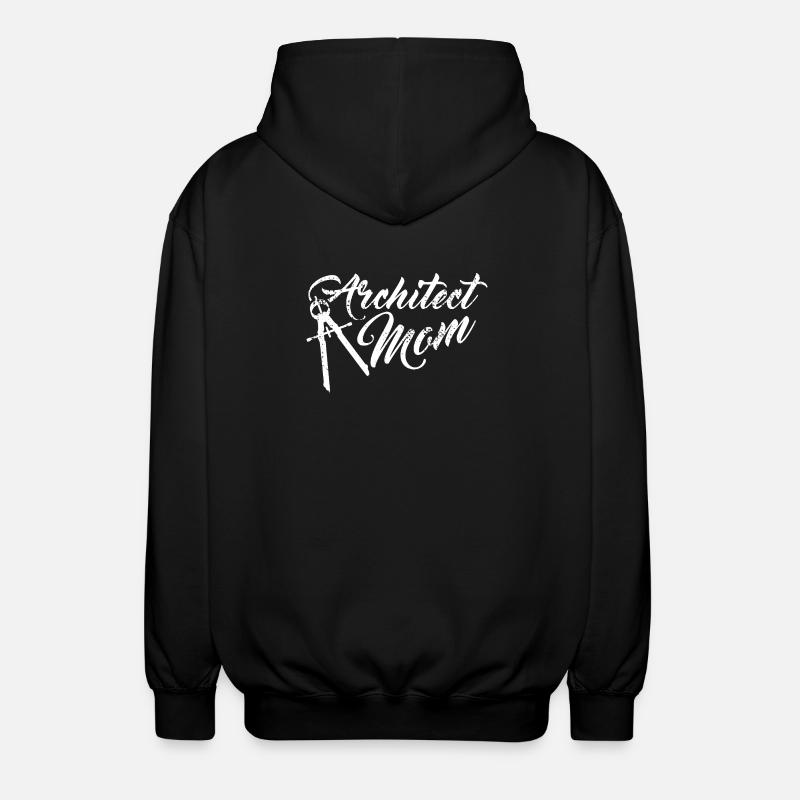 Retro German Shepherd - Unisex Hooded Jacket - black