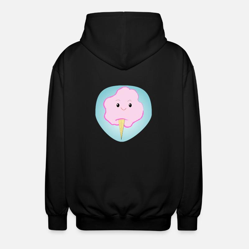 Fröhliche Zuckerwatte - Geschenk - Geschenkidee - Unisex Kapuzenjacke - Schwarz