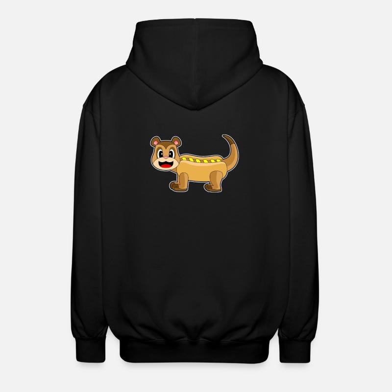Hot-dog suricate - Veste à capuche unisexe - noir