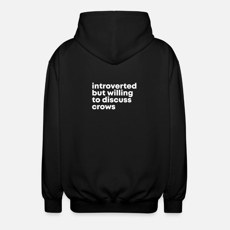 Krähe - Unisex Kapuzenjacke - Schwarz