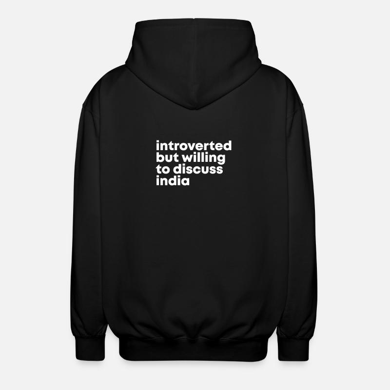 Inde Inde Inde - Veste à capuche unisexe - noir