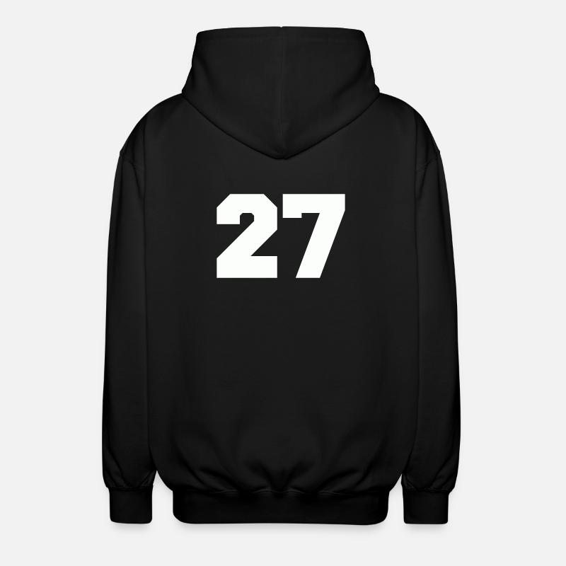 Numéro 27 - Veste à capuche unisexe - noir