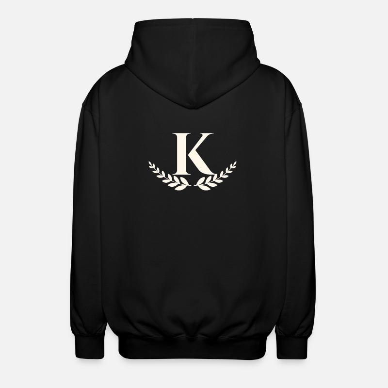K - Unisex Kapuzenjacke - Schwarz