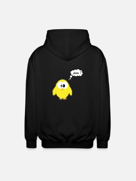 piou dev - Veste à capuche unisexe - noir